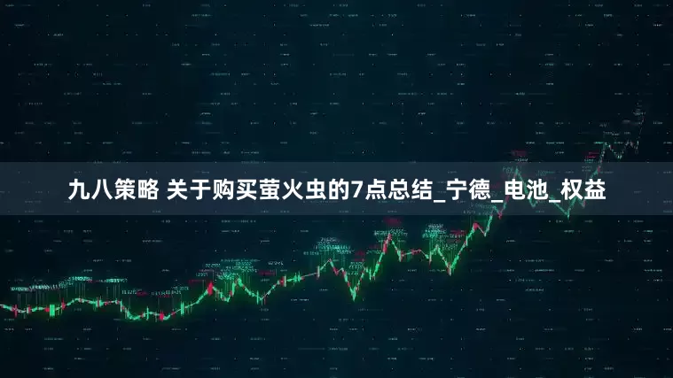 九八策略 关于购买萤火虫的7点总结_宁德_电池_权益