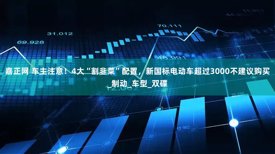 嘉正网 车主注意！4大“割韭菜”配置，新国标电动车超过3000不建议购买_制动_车型_双碟