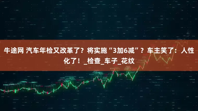 牛途网 汽车年检又改革了？将实施“3加6减”？车主笑了：人性化了！_检查_车子_花纹